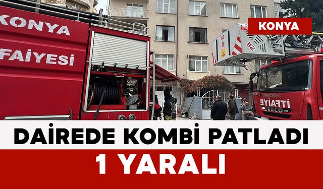 Dairede Kombi Patladı: 1 Yaralı