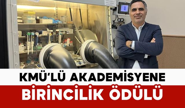 KMÜ’lü akademisyene birincilik ödülü