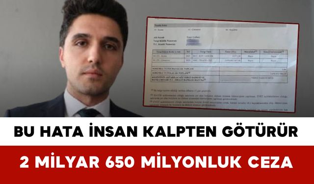 Avukatı 2,65 Milyar TL’lik Trafik Cezası Şoku Sardı