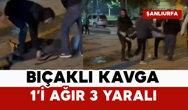 Bıçaklı kavga: 1'i ağır 3 yaralı