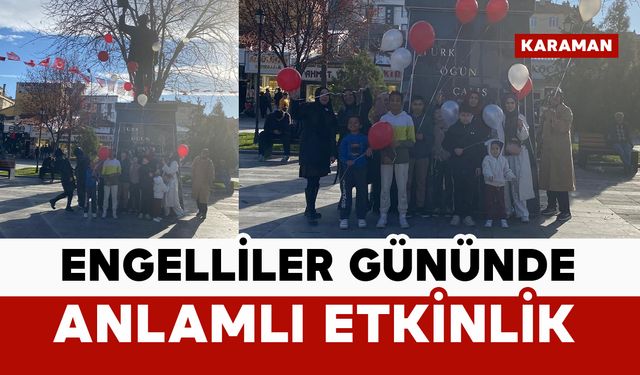 Engelliler Gününde Kırmızı Beyaz Balonlar Gökyüzüne Yükseldi