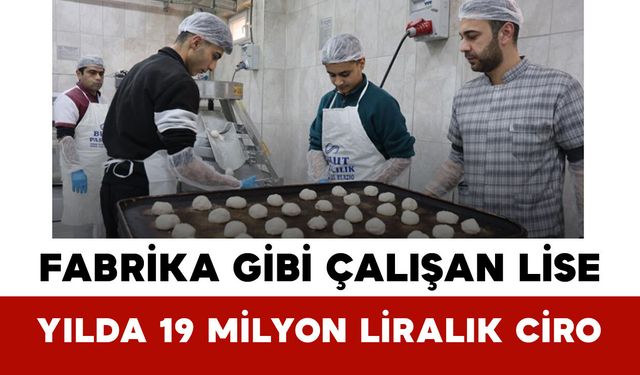 Fabrika Gibi Çalışan Lise: Yılda 19 Milyon Liralık Ciro