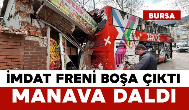 İmdat freni boşalan öğrenci otobüsü manava daldı