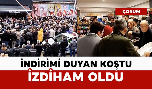 İş yeri açılışında izdiham oldu