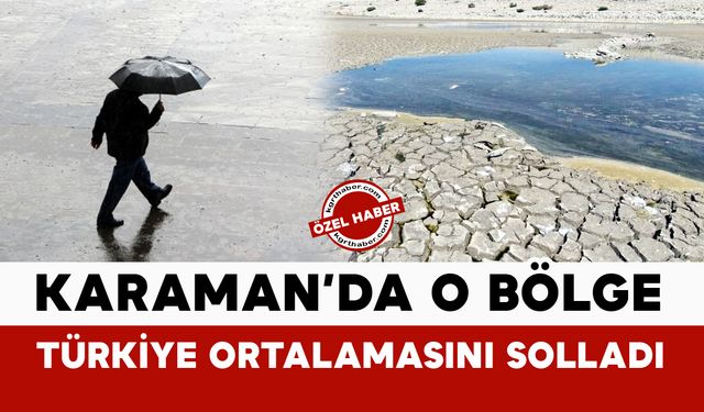 Karaman’da O Bölge Türkiye Ortalamasını Solladı