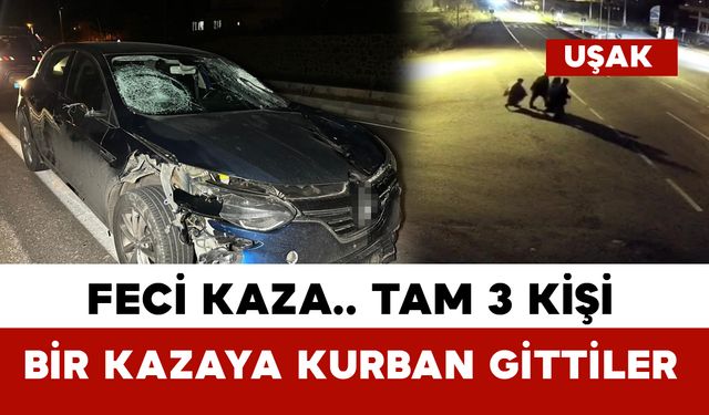 Otomobilin çarptığı 3 kişi hayatını kaybetti
