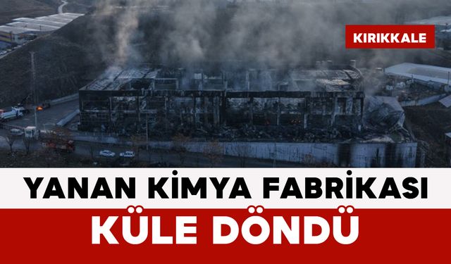 Yanan Kimya Fabrikası Küle Döndü