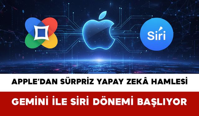 Apple’dan Sürpriz Yapay Zekâ Hamlesi: Gemini ile Siri Dönemi Başlıyor