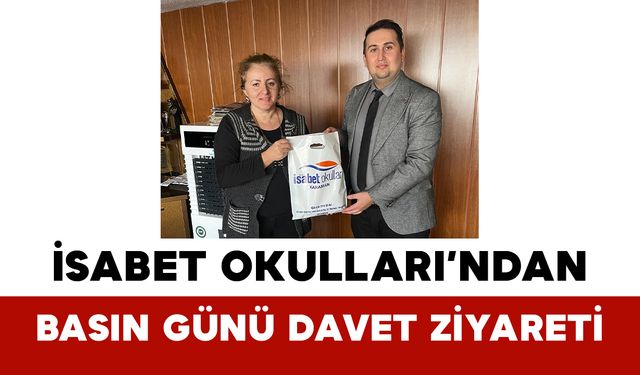 İsabet Okulları’ndan Basın Günü Davet Ziyareti