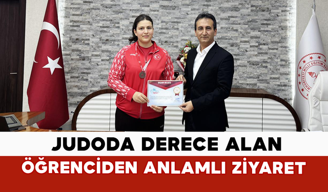 Judoda Derece Alan Öğrenciden Anlamlı Ziyaret