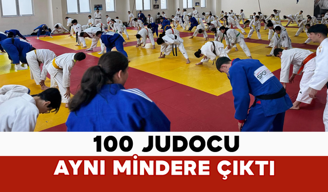 Karaman’da 100 Judocu Aynı Mindere Çıktı