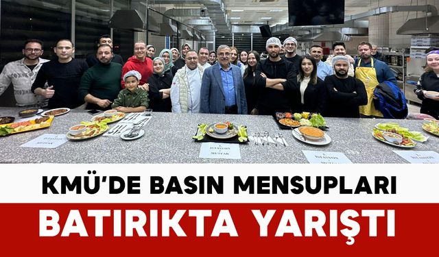KMÜ’de basın mensupları batırıkta yarıştı