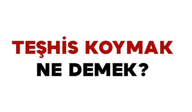Teşhis Koymak Ne Demek?