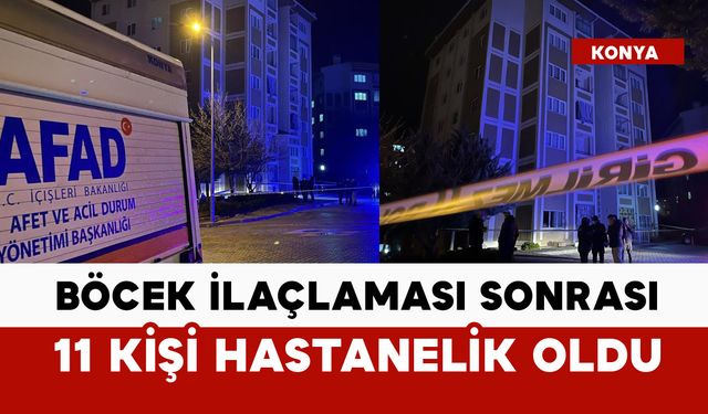 Böcek ilaçlaması zehirlenmeye yol açtı: 11 kişi hastanelik oldu