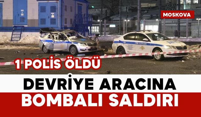 Devriye aracına bombalı saldırıda 1 polis öldü