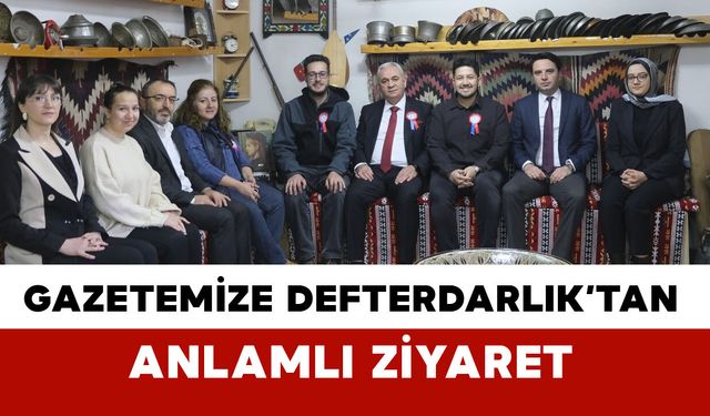 Gazetemize Defterdarlık’tan Anlamlı Ziyaret