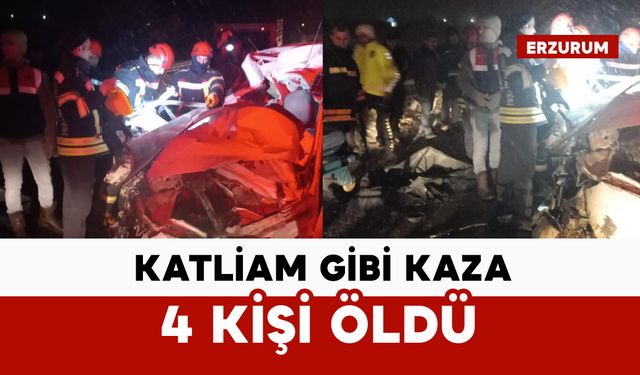 Katliam gibi kazada 4 kişi öldü