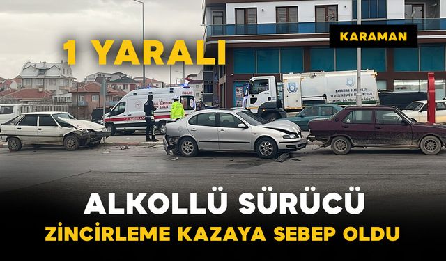 Alkollü sürücü zincirleme kazaya neden oldu: 25 bin lira ceza kesildi