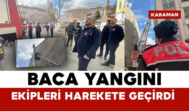 Bacadaki yangın ekipleri harekete geçirdi