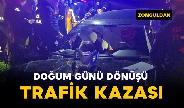 Doğum günü partisinden dönerken kaza yaptılar: 3 yaralı