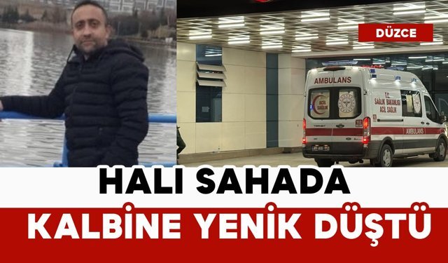 Halı sahada kalbine yenik düştü