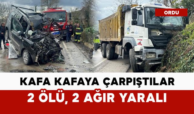 Kafa kafaya çarpıştılar: 2 ölü, 2 ağır yaralı