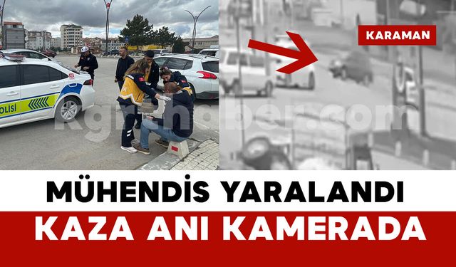 Kavşaktaki kaza anı kamerada: İki araç böyle çarpıştı