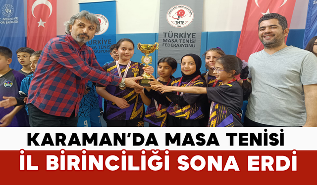 Masa Tenisi İl Birinciliği Sona Erdi