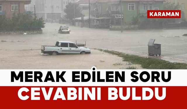 Merak edilen soru cevabını buldu: Karaman'a bayramda ne kadar yağış düştü?