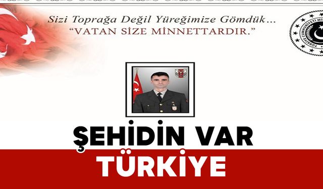 Türkiye şehidin var!