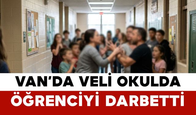 Van’da Veli Okulda Öğrenciyi Darbetti