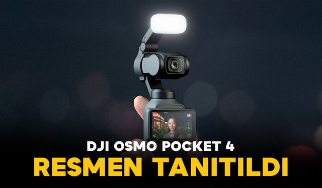 DJI Osmo Pocket 4 Sahneye Çıktı: 4K 240 FPS 1 İnç Sensör