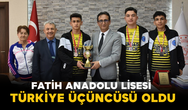Fatih Anadolu Lisesi Türkiye Üçüncüsü Oldu
