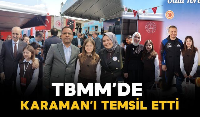 Karamanlı öğrenci TBMM’de Karaman’ı Temsil Etti