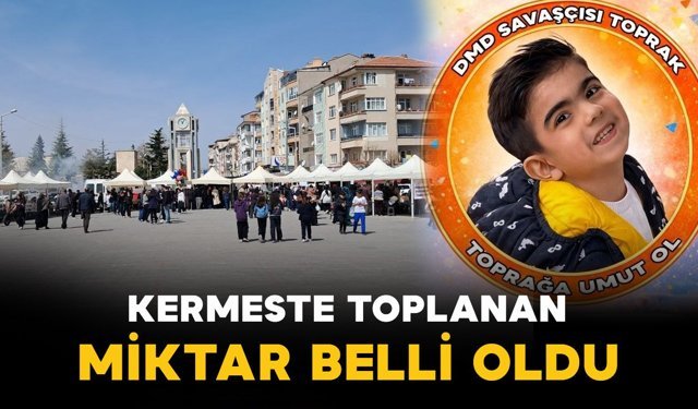 Toprak için düzenlenen kermeste 2 milyon 300 bin lira toplandı