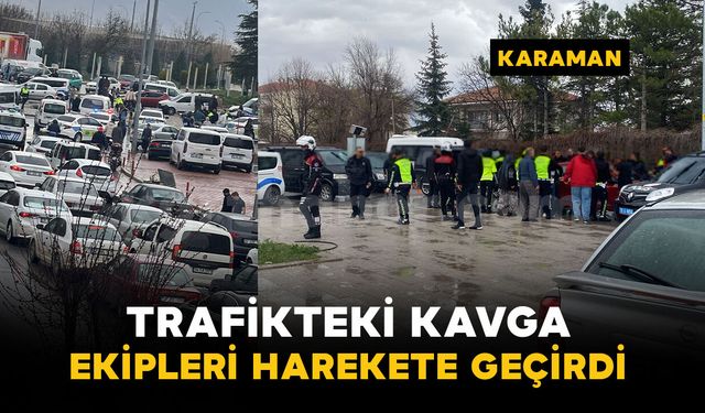 Trafik ışıklarındaki kavga kısa sürede büyüdü