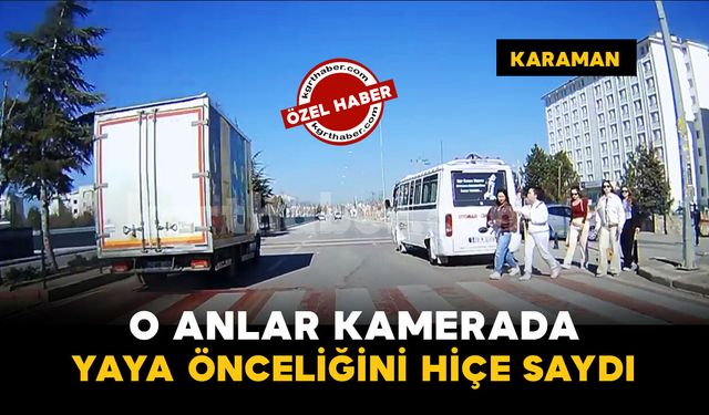 Üniversite yolunda yaya geçidinde yaya önceliğini hiçe sayan sürücü kamerada