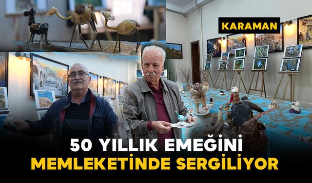 80 yaşındaki dalgıcın 50 yıllık deniz emeği memleketinde sergileniyor