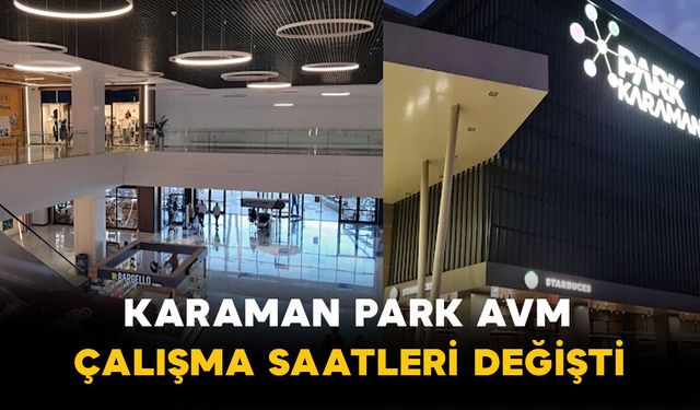 Karaman Park AVM’den Bayram Kararı!