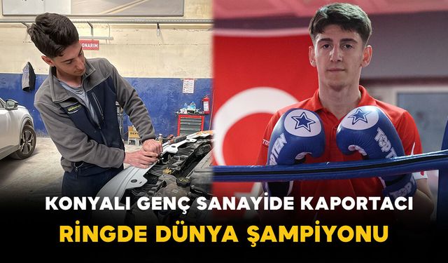 Konyalı Genç Sanayide Kaportacı Ringde Dünya Şampiyonu