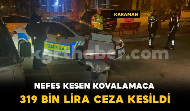 Polisten kaçan motosiklete 8 motosiklet parası ceza kesildi