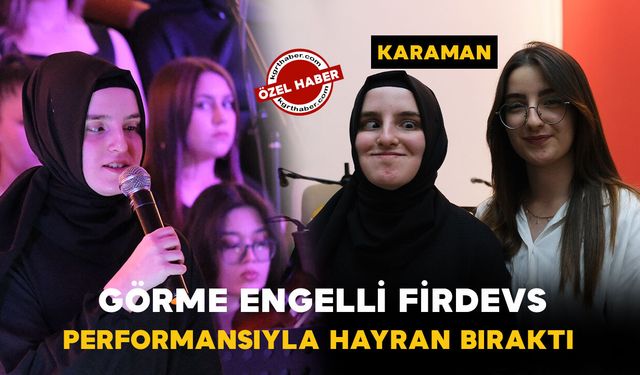 Lisenin yıl sonu konserinde görme engelli Firdevs performansıyla geceye damga vurdu