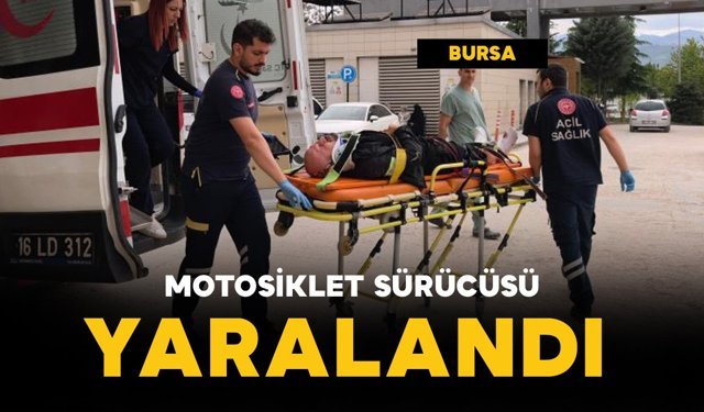 Motosikletli kazada yaralandı