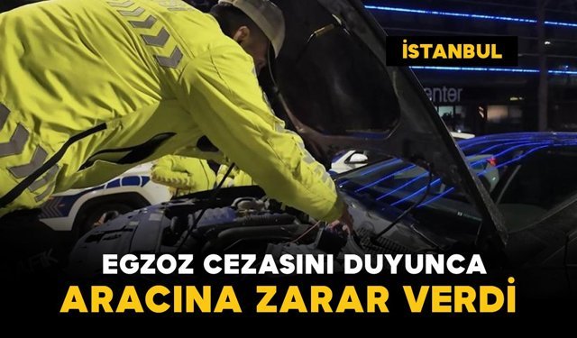 Öfkesine hakim olamadı: Aracına zarar verdi