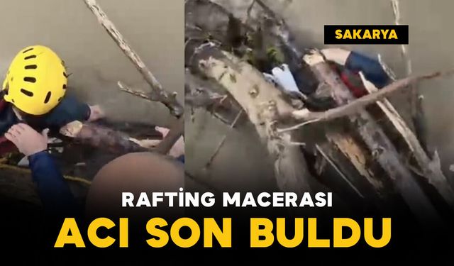 Rafting acı sonla bitti