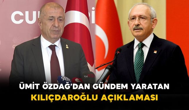 Ümit Özdağ’dan Gündem Yaratan Kılıçdaroğlu Açıklaması