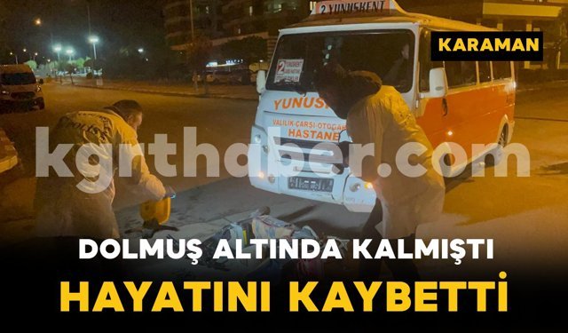 Yolcu minibüsünün altında kalan elektrikli bisikletin sürücüsü hayatını kaybetti
