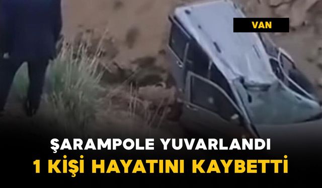 Araç şarampole yuvarlandı: 1 ölü