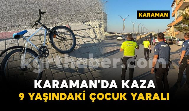 Bisikletle otomobil çarpıştı: 9 yaşındaki çocuk yaralandı