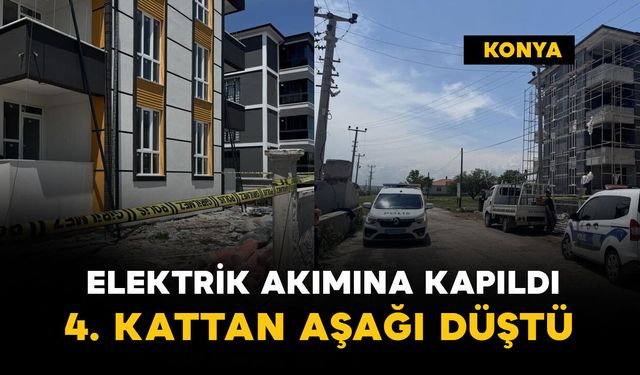 Elektrik akımına kapıldı: 4. kattan düştü